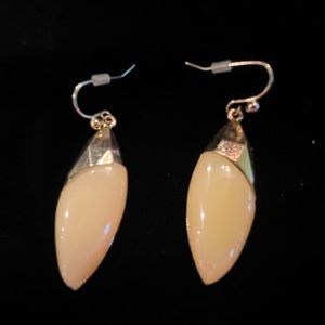 Cream earrings